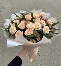 Букет Кремовые розы Латте в Каргаполье
