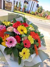 Букет цветов из:  Герберы #REPLACE_PRED# Каргаполье
